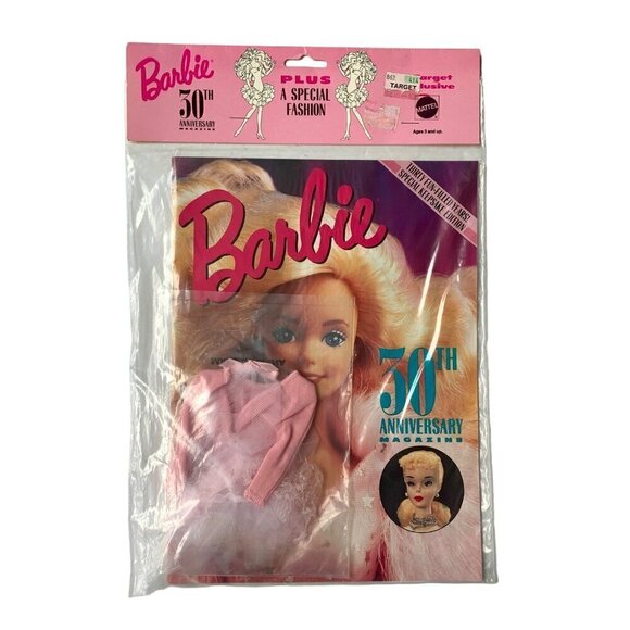 Barbie Vintage 30th Anniversary Magazine New Unopened + Dress - Picture 1 of 5